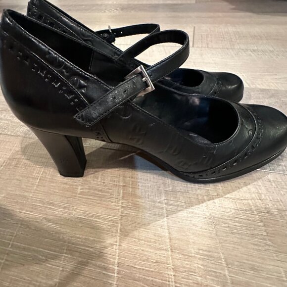 ETIENNE AIGNER WOMENS BLACK MARY JANE HEELS NEW 8.5 NADINE - Picture 1 of 12